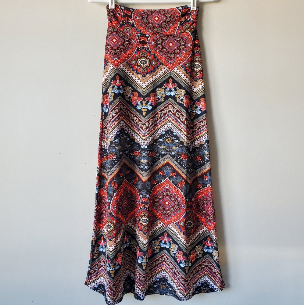 Boho Body Con Maxi skirt
